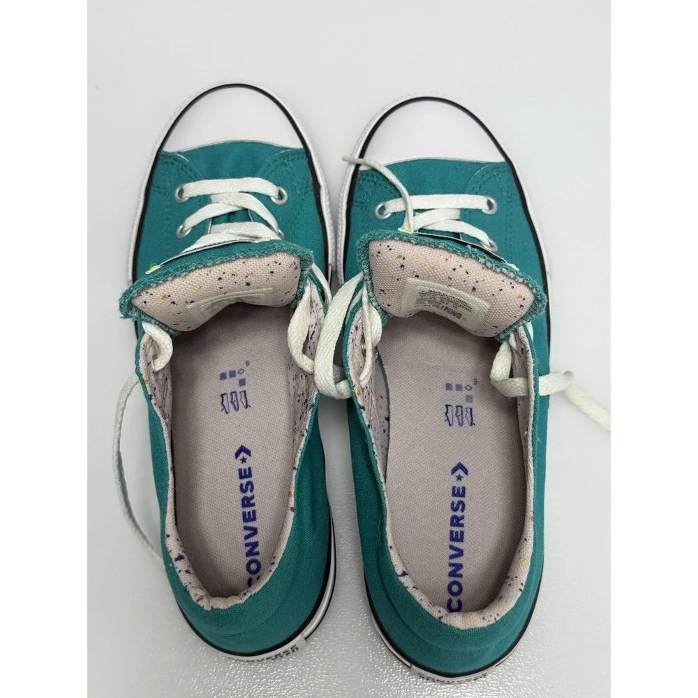 Converse Teal All-Star Madison Ox‎ Low Top Shoes Sneakers Junior Size 6 Confetti